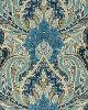 Schumacher Fabric Cambay Paisley Print Azure