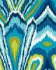 Schumacher Fabric Peacock Print Pool