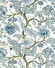 Schumacher Fabric Sinhala Linen Print  Sky