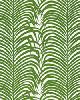 Schumacher Fabric Zebra Palm Linen Print Jungle