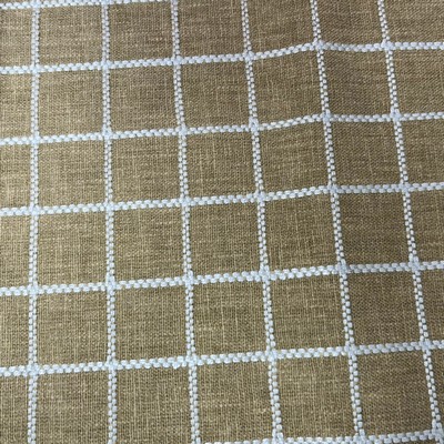 TFA Neutral Ground Gold in Textile Fabrics Associates Multipurpose Polyester  Blend Fire Rated Fabric Check  Crewel and Embroidered  NFPA 260   Fabric