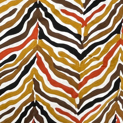 TFA Techno Zebra Amber in Textile Fabrics Associates Multipurpose Cotton  Blend Fire Rated Fabric Animal Print  Crewel and Embroidered  CA 117   Fabric