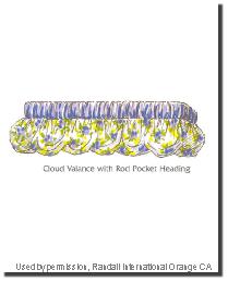 Cloud Valance Rod Pocket by   
