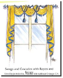 Swags and Cascades with Ropes and Fringe by   