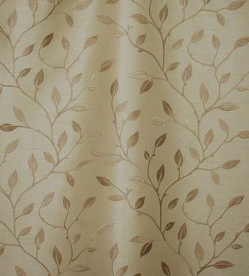 Valiant Capri Wheat 2010 New Offerings Beige Drapery Polyester Polyester Floral Faux Silk  Leaves and Trees  Floral Embroidery Fabric