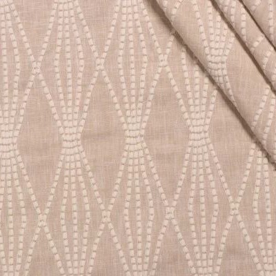 Valiant Carlyle Linen New 2022 Beige Multipurpose Poly  Blend Crewel and Embroidered  Contemporary Diamond  Fabric