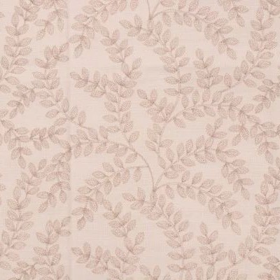 Valiant Cordoba Parchment New 2022 Beige Multipurpose P  Blend Crewel and Embroidered  Floral Embroidery Leaves and Trees  Scrolling Vines  Fabric