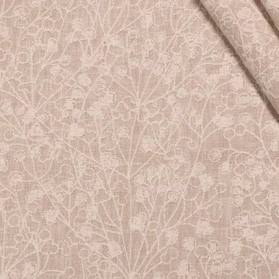 Valiant Lola Linen New 2022 Beige Multipurpose Poly  Blend Crewel and Embroidered  Small Print Floral  Floral Embroidery Fabric