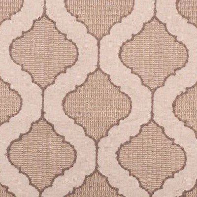 Valiant Sonora Fawn New 2022 Brown Multipurpose P  Blend Crewel and Embroidered  Diamond Ogee  Fabric