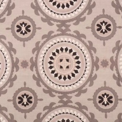 Valiant Zanzibar Nimbus New 2022 Grey Upholstery Cotton  Blend Crewel and Embroidered  Ethnic and Global  Suzani  Fabric