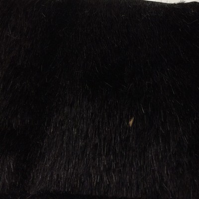 Wimpfheimer Velvet Mink Black Faux Fur Black Craft-Quilting Modacrylic  Blend Faux Fur  Fabric