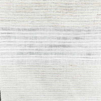 Budah Ivory new feb 2023 Beige Polyester Polyester Extra Wide Sheer  Checks and Striped Sheer  Fabric