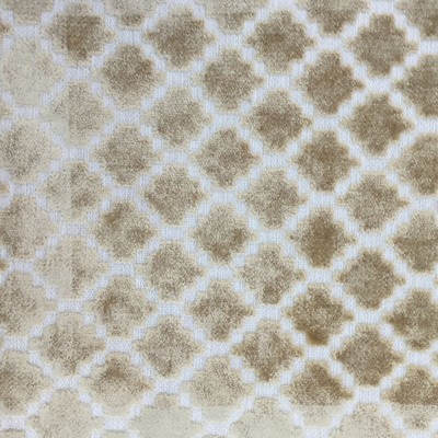 Central 05 Beige Central Beige Drapery-Upholstery Viscose  Blend Fire Rated Fabric Heavy Duty Patterned Velvet  Fabric