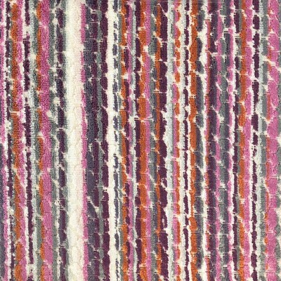 DION Orchid new2020 Purple Upholstery POLYESTER POLYESTER Striped Velvet  Fabric