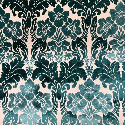 MARSEL Turquoise new2020 Blue Upholstery POLYESTER POLYESTER Modern Contemporary Damask  Contemporary Velvet  Fabric