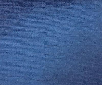 Namur Blue Velvet Namur Blue Drapery-Upholstery Rayon  Blend Solid Velvet  Fabric