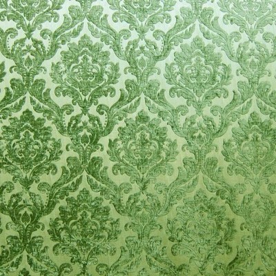 Neiman Apple Green Neiman Green Drapery Polyester Polyester Fire Rated Fabric Classic Damask  Fabric