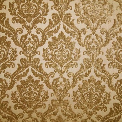 Neiman Bronze Neiman Beige Drapery Polyester Polyester Fire Rated Fabric Classic Damask  Fabric