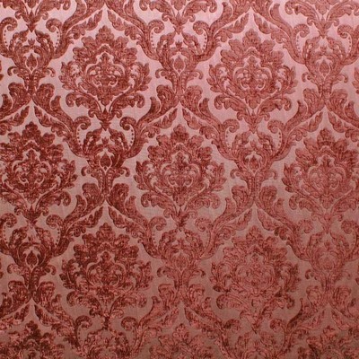 Neiman Cinnamon Neiman Red Drapery Polyester Polyester Fire Rated Fabric Classic Damask  Fabric