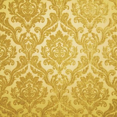 Neiman Marigold Neiman Yellow Multipurpose Polyester Polyester Fire Rated Fabric Patterned Chenille  Classic Damask  Patterned Velvet  Fabric