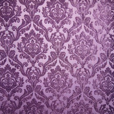 Neiman Plum Neiman Purple Drapery Polyester Polyester Fire Rated Fabric Classic Damask  Fabric