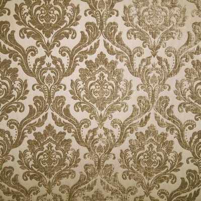 Neiman Taupe Neiman Brown Drapery Polyester Polyester Fire Rated Fabric Classic Damask  Fabric