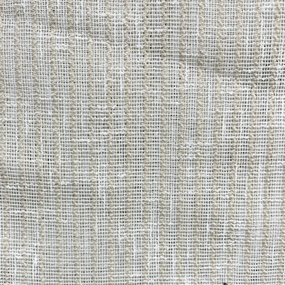 Ramona Natural new feb 2023 Beige Polyester Polyester Checks and Striped Sheer  Extra Wide Sheer  Fabric
