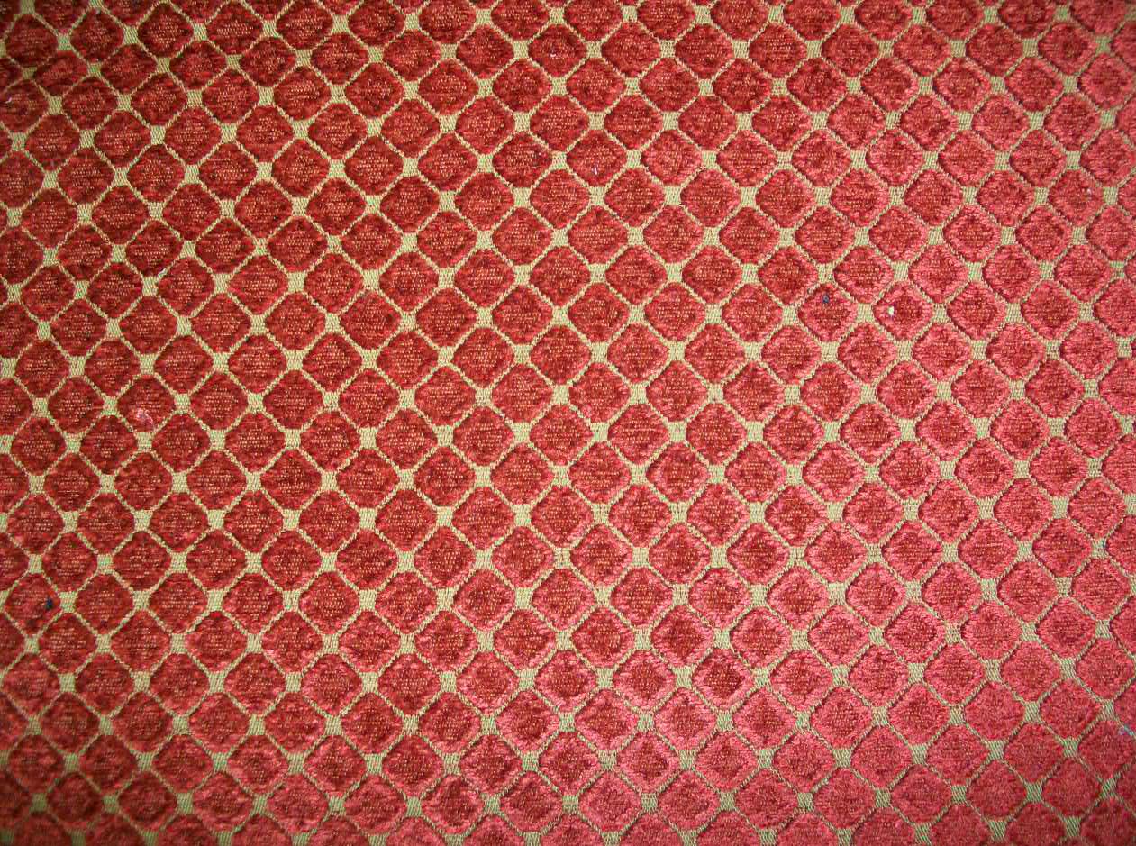 World Wide Fabric Inc Tiles Cranberry Fabric