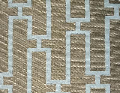Westfield Latte Taza Beige Drapery-Upholstery Polyester  Blend Outdoor Textures and Patterns Geometric  Fabric