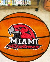Miami University Redhawks Basketball Rug by   