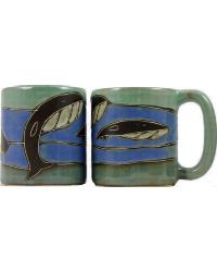 Whales Round Stoneware Mug by   