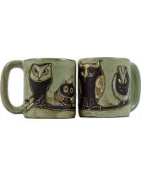 Owls Round Stoneware Mug by   