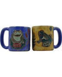 Frogs Round Stoneware Mug by   