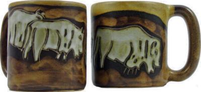 Mara Buffalo Round Stoneware Mug 510C8  Round Mugs Round Mugs 