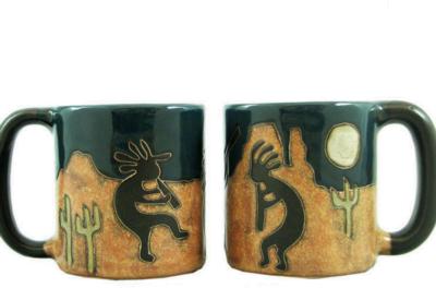 Mara Desert Kokopelli Round Stoneware Mug round mugs 2014 510G7  Round Mugs 