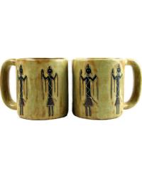 Yei Figures Round Stoneware Mug by   
