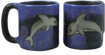 Mara Dolphin Round Stoneware Mug round mugs 2014 510V8  Round Mugs 