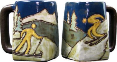 Mara Skiers Square Stoneware Mug Mara Stoneware - Updates 2011 511J3  Square Mugs Square Mugs 