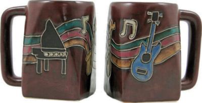 Mara Musical Instruments Square Stoneware Mug Mara Collection 511V4 Beige  Square Mugs Square Mugs 