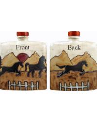 Equestrian Horses 24 oz. Square Decanter by  Maxwell Fabrics 