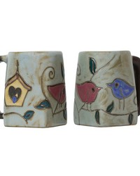 Birds Square Bottom Mug by  Stroheim 