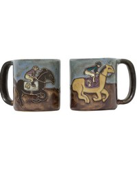 Horse Racing Stoneware Mug by   
