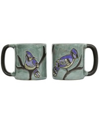 Blue Jay Stoneware Mug by   