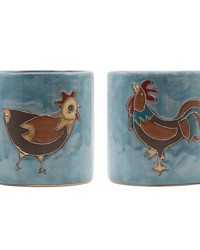 Chicken and Rooster Round Mug by   