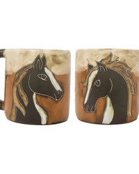 Horses Round Mug by   
