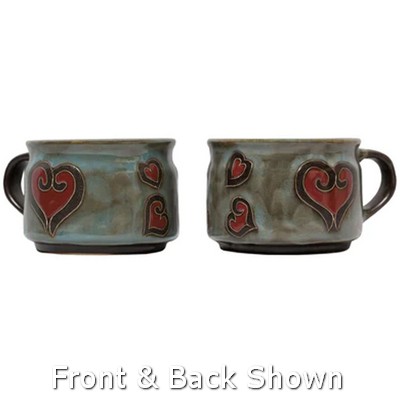 Mara Hearts  Stackable Soup Mug new 2023 623HT  Soup Latte Mugs and Saucers 