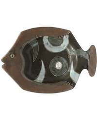 Medium Fish Platter Brown by   