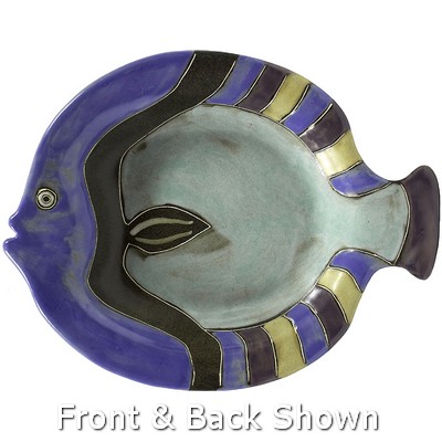 Mara Small Fish Platter Aqua Bellied Fish new 2023 627c2  Serving Bowls 