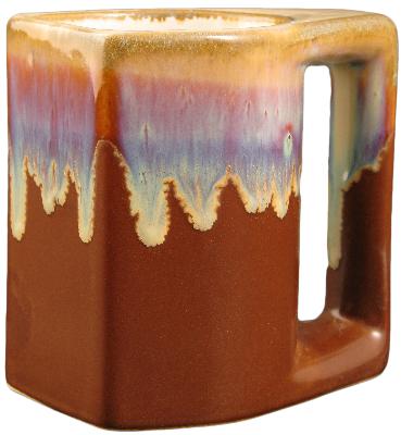 Mara Chocolate Square Mug Set of 4 Square Dinnerware OR4-P5  Square Dinnerware 