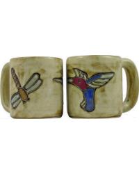 Hummingbird Round Stoneware Mug by   